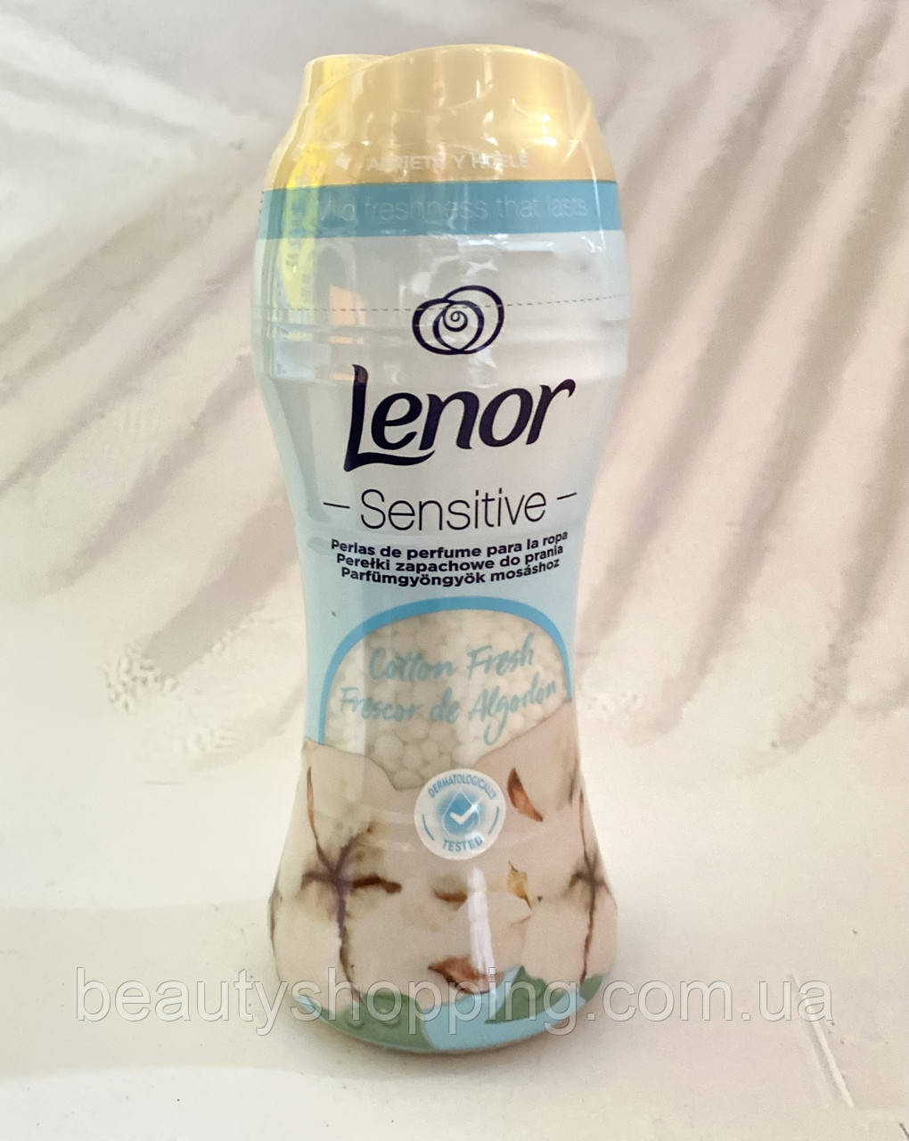 Lenor Cotton Fresh парфумований кондиціонер для прання в гранулах Квітка Бавовни 210g