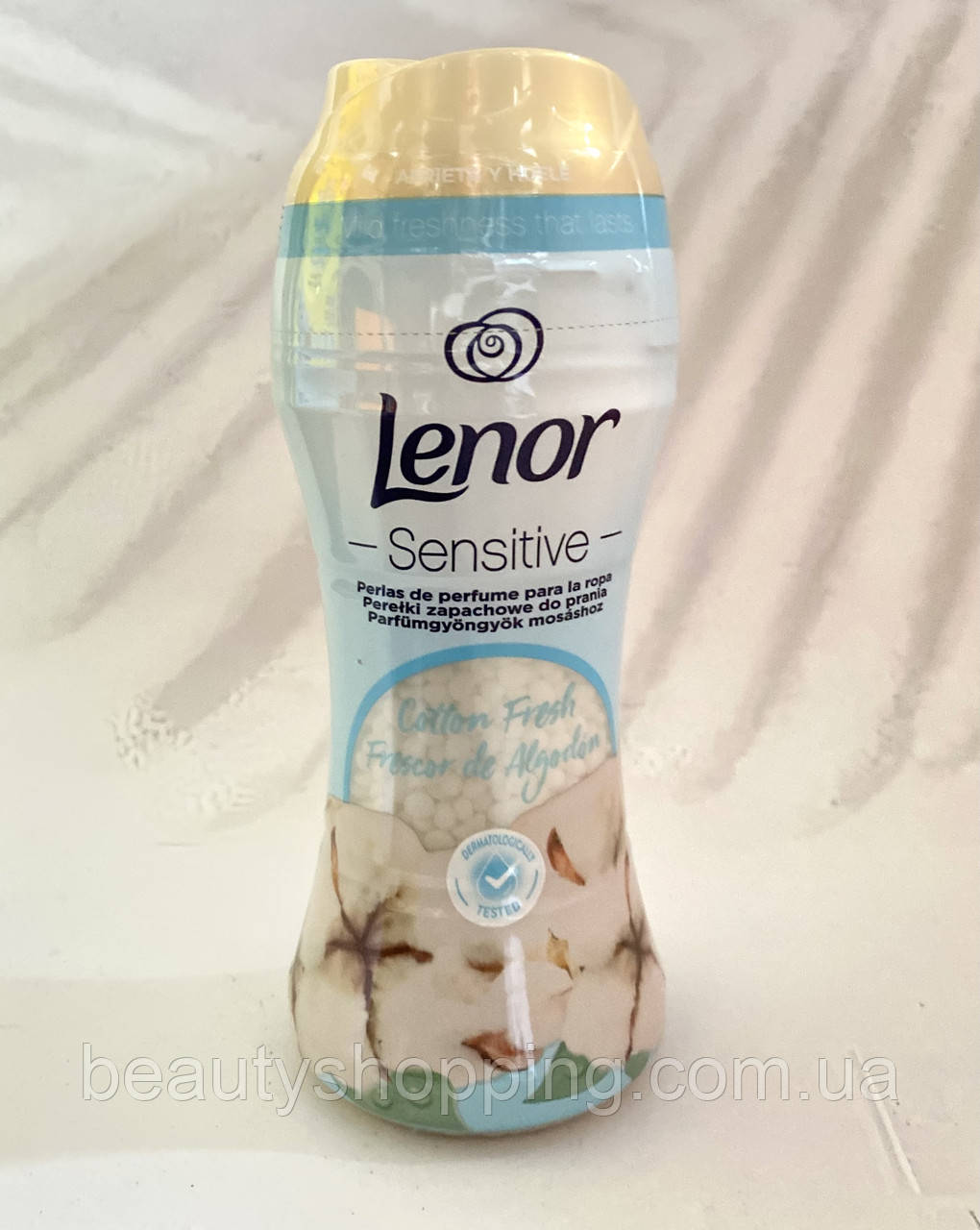 Lenor Cotton Fresh парфюмированный кондиционер для стирки в гранулах Цветок Котона 210g - фото 1 - id-p1933855431