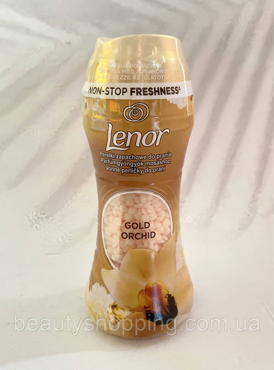 Lenor Oro Gold Orchid e Fiori di Vaniglia парфумований кондиціонер для прання у гранулах аромат 210g