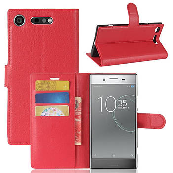 Чохол-книжка Litchie Wallet для Sony Xperia XZ1 G8342 Червоний