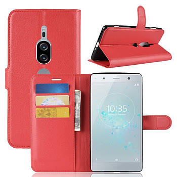 Чохол-книжка Litchie Wallet для Sony Xperia XZ2 Premium H8166 / H8116 Червоний