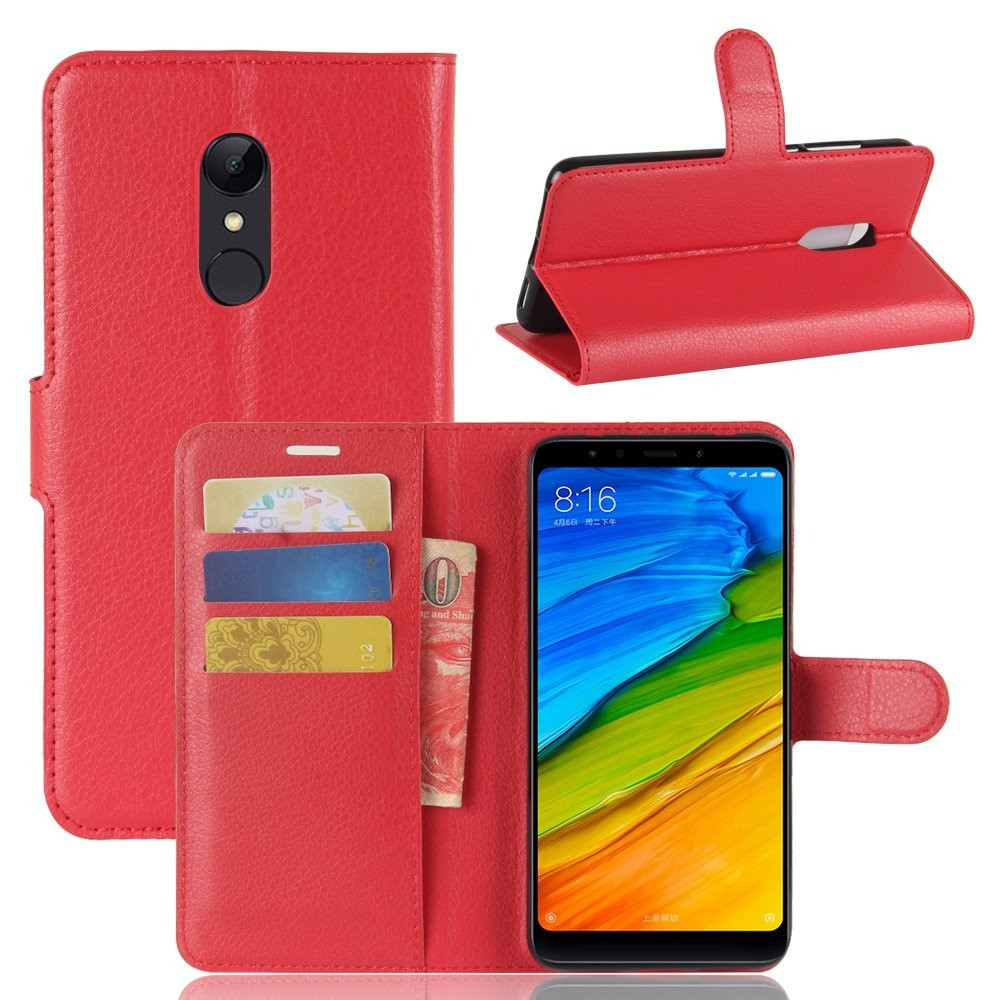 Чохол-книжка Litchie Wallet для Xiaomi Redmi 5 Червоний