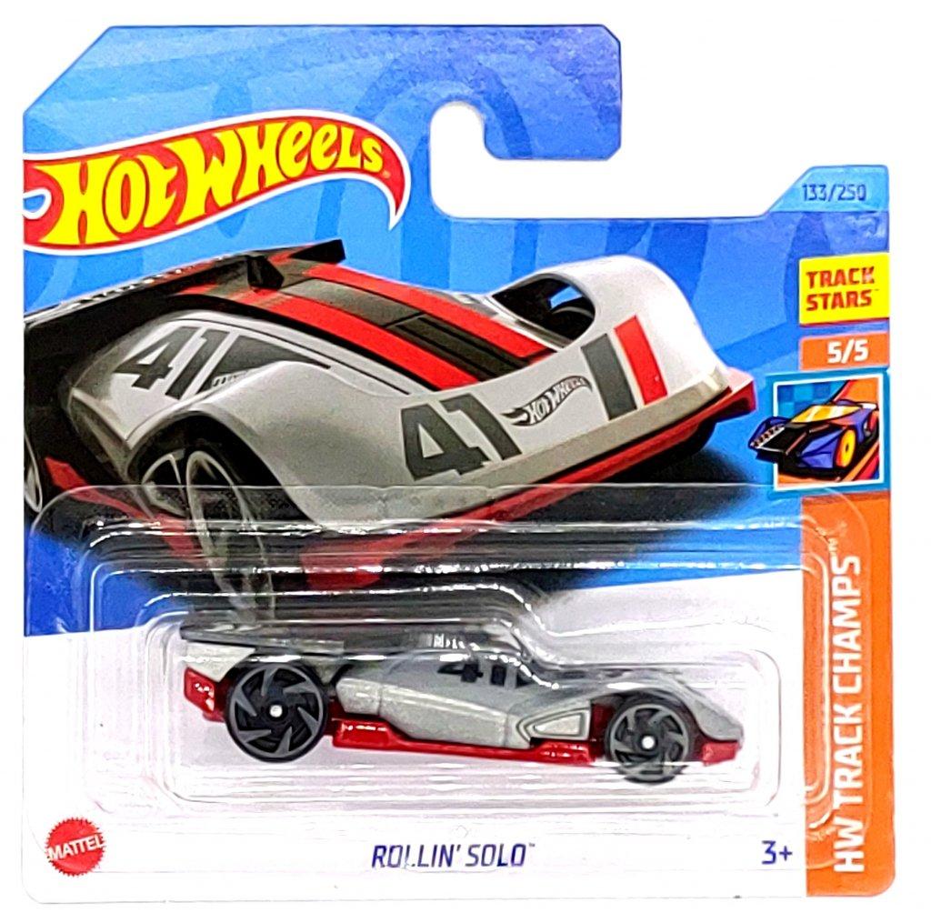 Машинка Хот Вілс 1:64 Rollin` Solo колекція HW Track Champs Hot Wheels Mattel HKG41