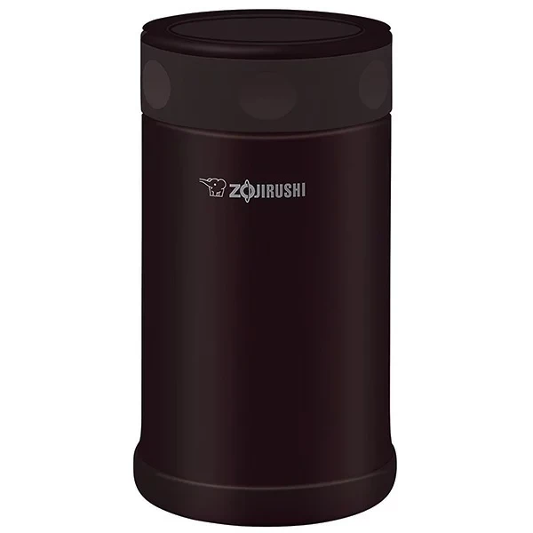 Японський харчовий термос для їжі, термоконтейнер 0,75 л Zojirushi SW-FCE75TD коричневий із широким горлом