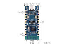 ESP32 C3 Мікроконтролер 2,4 ГГц Wi Fi Плата розробки Двоядерний процесор 160 МГц, контакти не припаяні, фото 6