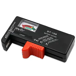 Тестер акумуляторів BT-168, тестер напруги акумуляторів 18650/AA/AAA/C/D/9В/1.5В, фото 1
