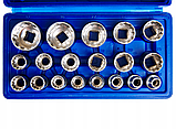 Набір 12-г. спец головок Spline 1/2" (8-32 мм), 19 од. Vorfal V08050, фото 4