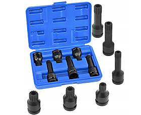 Набір ударних біт SPLINE 1/2" M14-M18 Vorfal V08054