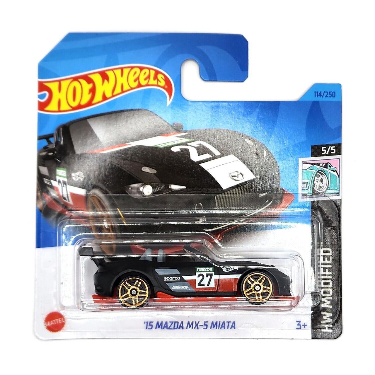 Машинка Хот Вілс 1:64 15 Mazda MX-5 Miata колекція HW Modified Hot Wheels Mattel HKH87