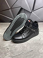 Чоловічі зимові черевики Tommy Hilfiger OS907 чорні