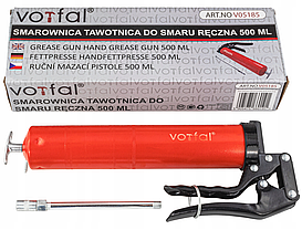 Шприц мастильний з твердою трубкою 400 мл Vorfal V05185, фото 5