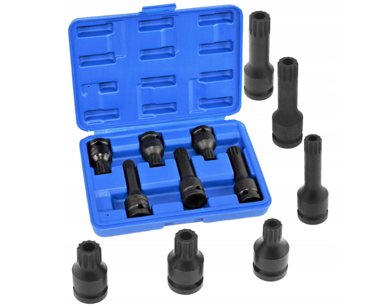 Набір ударних біт SPLINE 1/2" M14-M18 Vorfal V08054