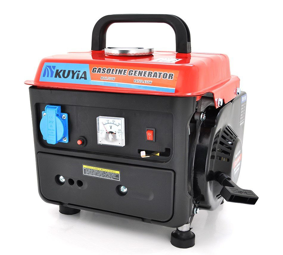 Генератор бензиновий Kuyia TM950 переносний 0.8 кВт однофазний 220 В ручний для квартири синхронний