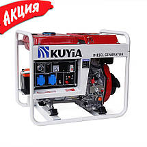Генератор дизельний Kuyia TM3500CL переносний 3 кВт однофазний 220 В для квартири синхронний, фото 6
