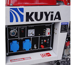 Генератор дизельний Kuyia TM3500CL переносний 3 кВт однофазний 220 В для квартири синхронний, фото 3