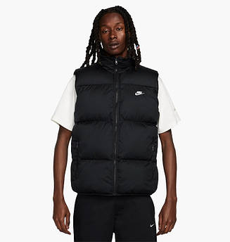 Жилет спортивний Nike Sportswear Club Water-Repellent Puffer FB7373-010, Чорний, Розмір (EU) — XL