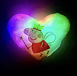 Подушка нічник Свинка Пепа — світильник подушка Пеппа — дитяча подушка Pig Peppa, фото 6