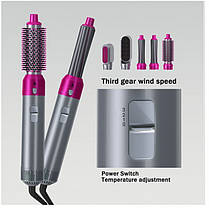 Фен мультистайлер 5в1 Hot AIR Styler Стайлер для укладання волосся й надання об'єму (20), фото 4