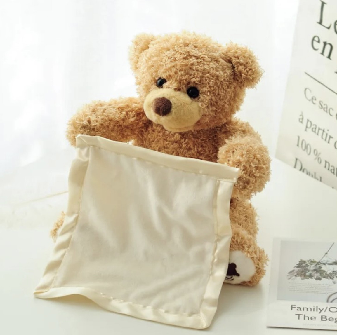 Інтерактивна іграшка / Ведмедик Ку-Ку / Плюшевий ведмедик Peekaboo 25 см (50 шт), фото 1