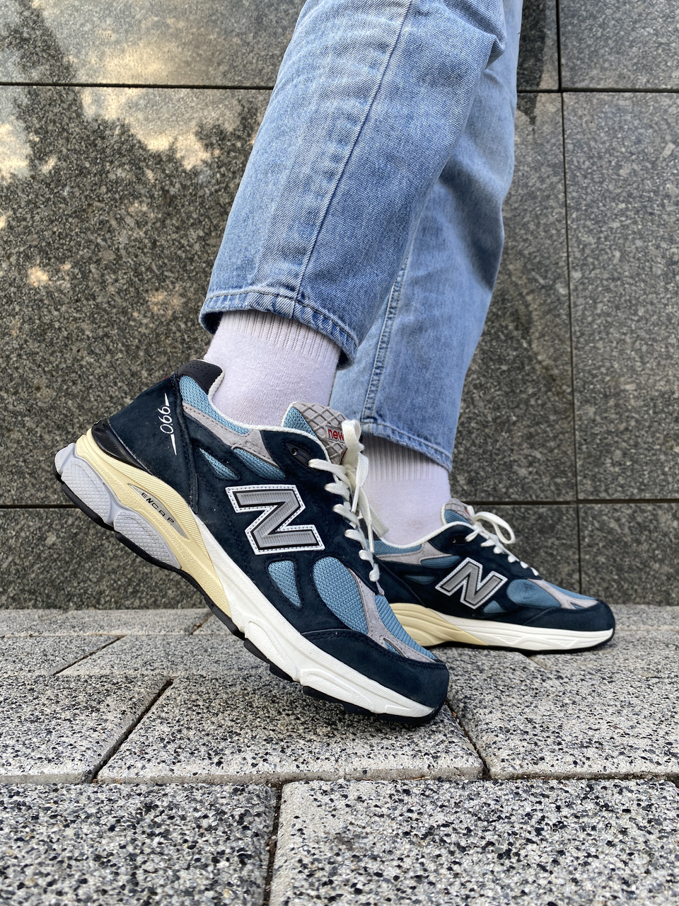 Кросівки чоловічі cині New Balance 990 v3 Blue (12229)