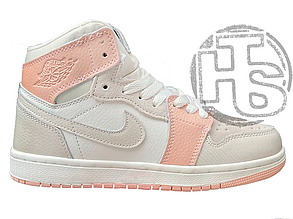 Жіночі кросівки Air Jordan 1 Mid Milan Grey Pink White CV3044-100 (з хутром)