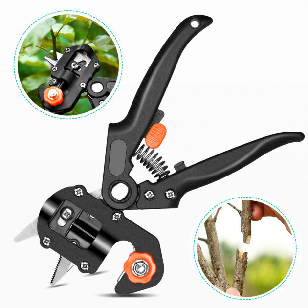 Професійний прищепний секатор Titan Professional Grafting Tool з 3 ножами GS227