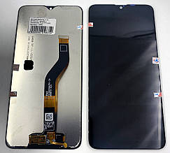 Дисплей для мобільного телефону Samsung A10s 2019/A107, чорний, з тачскріном, PLS TFT LCD, ORIG