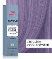 /86 крем-тонер Wella Blondor Plex Toner /86 Ultra Cool Booster