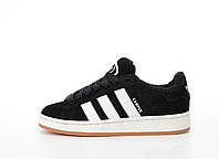 Чоловічі кросівки Adidas Campus Winter (чорні) спортивні повсякденні зимові кросівки 14482 Адідас