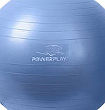 М'яч для фітнесу (фітбол) PowerPlay 4001 Ø65 cm Gymball Синій + помпа, фото 3
