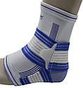 Бандаж для голеностопа Power System PS-6009 Ankle Support Pro Blue/White (1шт.) L/XL, фото 3