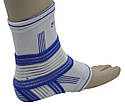 Бандаж для голеностопа Power System PS-6009 Ankle Support Pro Blue/White (1шт.) L/XL, фото 8