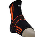 Бандажі на гомілковостоп Power System PS-6022 Ankle Support Evo Black/Orange (2 шт.) L, фото 5