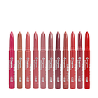 Помада-олівець для губ водостійка Bogenia Velvet Waterproof Matte BG730, 002 Ruby Темна рожева, фото 8