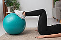 М'яч для фітнесу (фітбол) PowerPlay 4001 Ø 75 cm Gymball Зелений + насос, фото 4