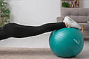 М'яч для фітнесу (фітбол) PowerPlay 4001 Ø 75 cm Gymball Зелений + насос, фото 5
