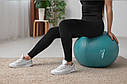 М'яч для фітнесу (фітбол) PowerPlay 4001 Ø 75 cm Gymball Зелений + насос, фото 6