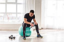 М'яч для фітнесу (фітбол) PowerPlay 4001 Ø 75 cm Gymball Зелений + насос, фото 11