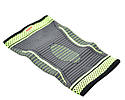 Компресійний наколінник MadMax MFA-284 3D Compressive knee support Dark grey/Neon green (1 шт.) L, фото 3
