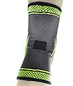 Компресійний наколінник MadMax MFA-284 3D Compressive knee support Dark grey/Neon green (1 шт.) L, фото 10