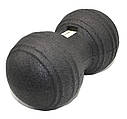 Масажний м'яч подвійний U-POWEX Epp foam peanut ball (d12*24 cm.) Black, фото 5