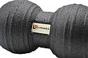 Масажний м'яч подвійний U-POWEX Epp foam peanut ball (d12*24 cm.) Black, фото 6