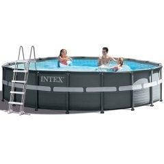 Каркасний басейн Intex 26334-1, 610 х 122 см (драбина, тент, підстилка)