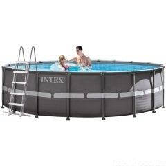 Каркасний басейн Intex 26330-1,549 х 132 см (драбина, тент, підстилка)