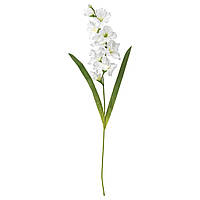 SMYCKA Искусственный цветок, Гладиолусы/белый, 100 см