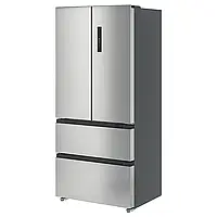 ВИНТЕРКАЛЛ Холодильник/морозильник 2 двери, IKEA 700 отдельностоящий/нержавеющая сталь, 341/171 л