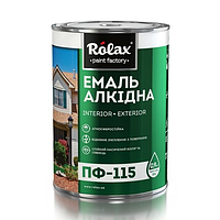 Эмаль алкидная универсальная Rolax ПФ-115 белая 0.25 кг