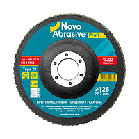 Круг лепестковый торцевой 125х22.2 мм Novoabrasive Profi P120, (NP120125)