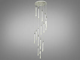 Каскадна світлодіодна люстра для холу, колір хром, 45 W на 7 м2 3003-18HR-LS
