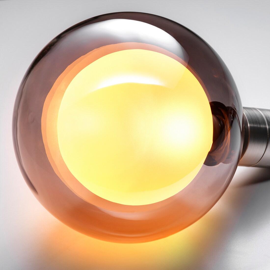 Светодиодная лампа MOLNART E27 100 люмен, двойной шар, серое прозрачное стекло, 180 мм - фото 2 - id-p1993421523